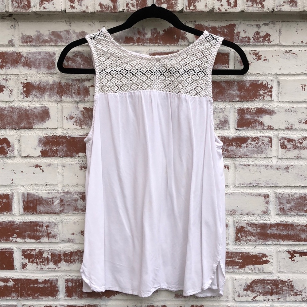 White Sleeveless Top